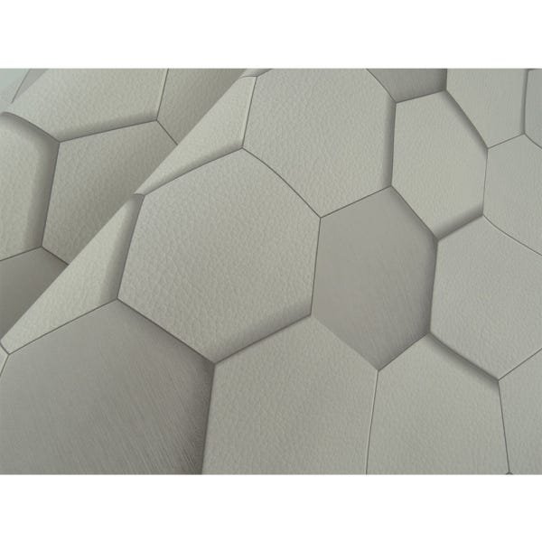 Papel de Parede Lavável - Cinza com detalhes - Rolo com 10m x 53cm - LMS-PPY-8291 - 5