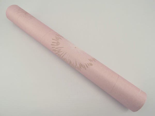 Papel de Parede - Rosa com Detalhes em Areia e Branco - Rolo com 10m x 53cm - LMS-PPY-904 - 4