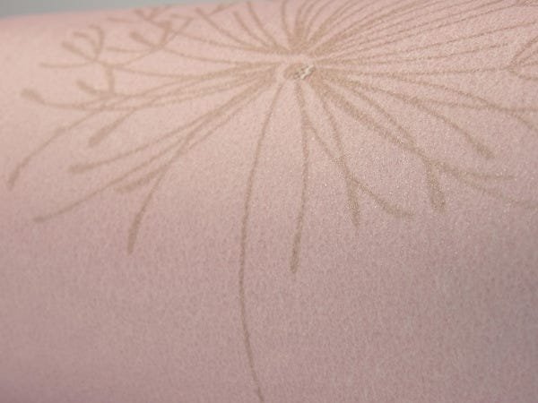 Papel de Parede - Rosa com Detalhes em Areia e Branco - Rolo com 10m x 53cm - LMS-PPY-904 - 6