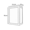 Ver imagem 4 de Arandela Luminária Vitra 3 Vidros Externa Preta + Led A60 12w Br. Quente St2953