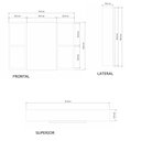 Ver imagem 4 de Conjunto Gabinete de Banheiro Lisboa 80cm