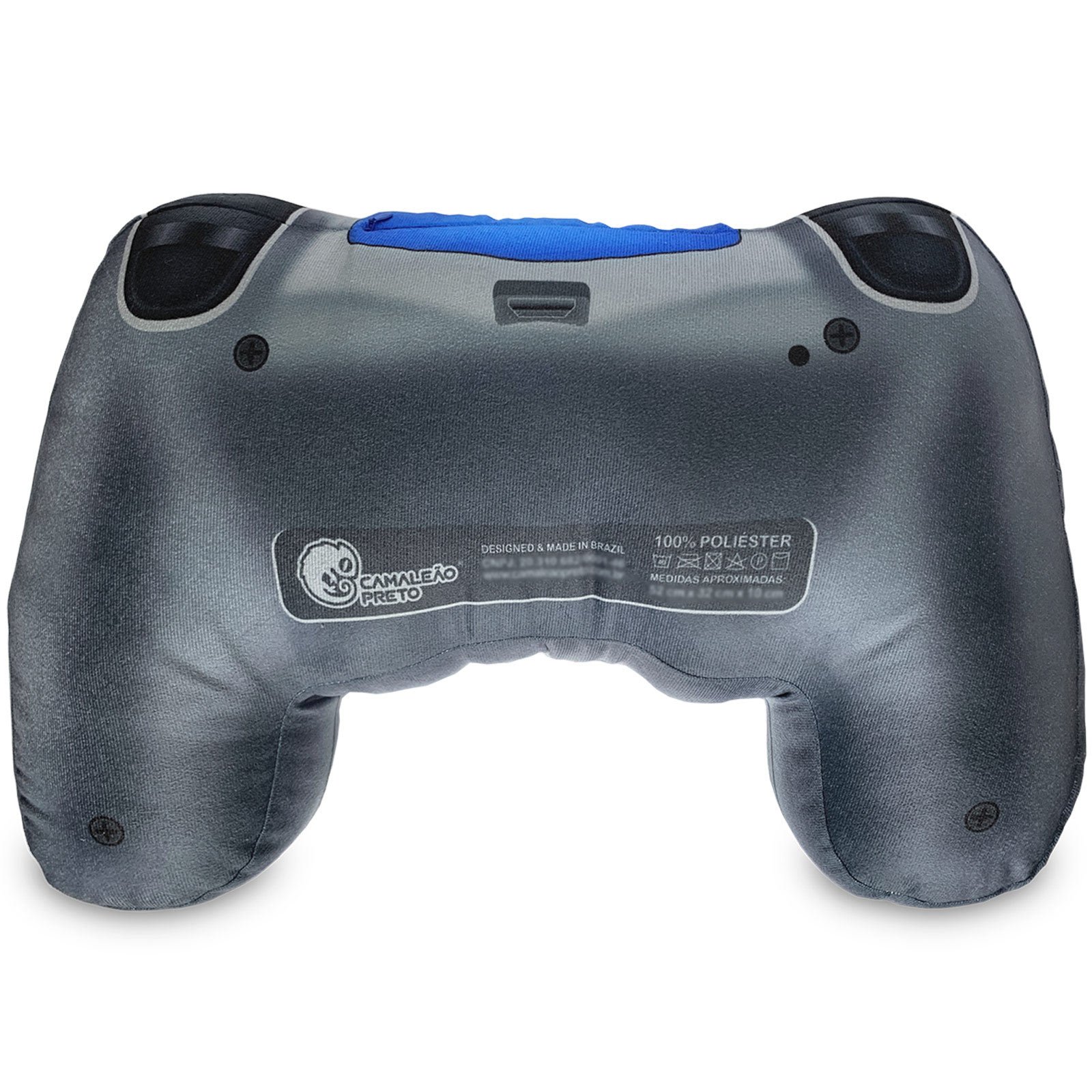 Almofada Gamer Joystick Controle de Video Game PS4 Camuflagem Cinza - 2