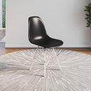 Ver imagem 1 de Conjunto 4 Cadeiras Eames Tubo Ferro Branco Assento Preto