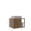 Ver imagem 3 de Gabinete para Banheiro 60cm com Cuba Nassau Marrom/Noce