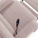 Ver imagem 5 de Poltrona do Papai Sala de Cinema Reclinável Kylie Controle Power Elétrico Usb Veludo Rosê G23 Gran B