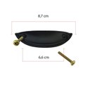 Ver imagem 3 de Puxador Concha Colonial Kit com 6 Peças: Preto Fosco