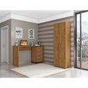 Ver imagem 5 de Gaveteiro Organizador Paris 4 Gavetas e Rodinhas Escritório - Freijó