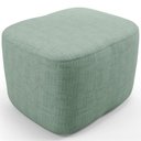 Ver imagem 1 de Puff Decorativo Orgânico para Sala Quarto Saori W01 Linho Verde Menta - Lyam Decor