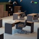 Ver imagem 4 de MESA P/ ESCRITÓRIO 150X60 PANDIN PE40 - WALNUT M1500PE40