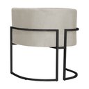 Ver imagem 5 de Poltrona Decorativa Luana Base Preta Suede Cores - DS Estofados Poltrona Luana Bege