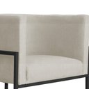 Ver imagem 4 de Poltrona Decorativa Luana Base Preta Suede Cores - DS Estofados Poltrona Luana Bege