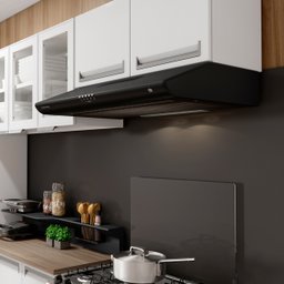 Colormaq Depurador de Ar Slim Cook 80cm Preto 3 Velocidades com Iluminação Embutida 127v - 8