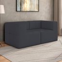 Ver imagem 1 de Sofá Modulado 2 Lugares 154cm Espuma D33 Multimóveis Cr45356 Grafite