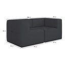 Ver imagem 4 de Sofá Modulado 2 Lugares 154cm Espuma D33 Multimóveis Cr45356 Grafite