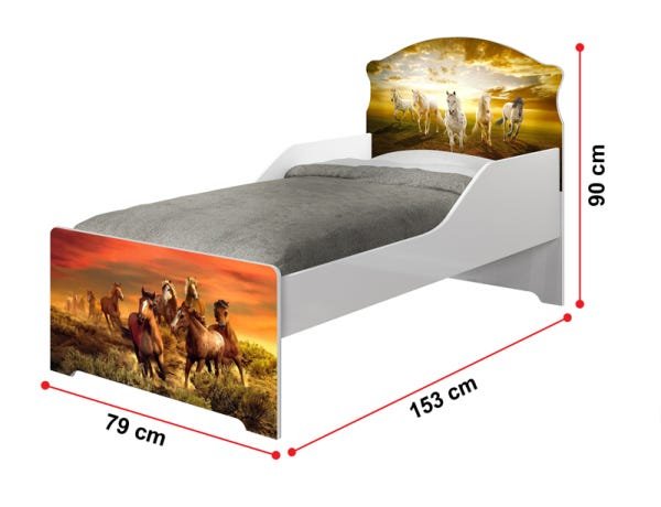 Mini Cama Infantil Cavalos, Móveis Infantis - 2