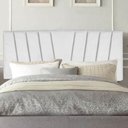 Ver imagem 1 de Painel Estofada Bélgica 160CM Queen Suede Branco - D A DECOR