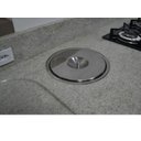 Ver imagem 3 de Lixeira Pia Cozinha Embutir No Granito Em Inox 8lt 25X30 CM