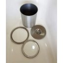 Ver imagem 2 de Lixeira Pia Cozinha Embutir No Granito Em Inox 8lt 25X30 CM
