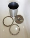 Ver imagem 2 de Lixeira Pia Cozinha Embutir No Granito Em Inox 8lt 25X30 CM