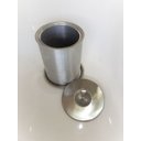 Ver imagem 3 de Lixeira Pia Cozinha Embutir No Granito Em Inox 6lt 20X30 CM