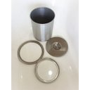 Ver imagem 2 de Lixeira Pia Cozinha Embutir No Granito Em Inox 6lt 20X30 CM