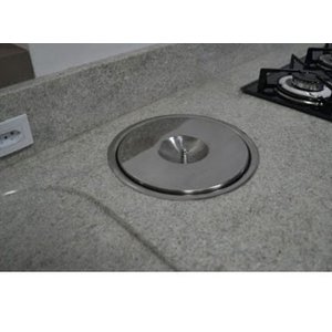 Lixeira Pia Cozinha Embutir No Granito Em Inox 6lt 20X30 CM