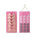 Ver imagem 4 de Cabide Organizador Dupla Face 24 Bolsos Sutiã Closet Jóias
