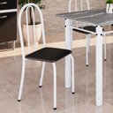 Ver imagem 2 de Kit 4 Cadeiras Tubular 89x37x42 cm Ane B Branco/Preto