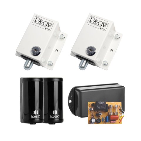 Kit 2 Trava sem Temporizador 127v Temporizador Bivolt Sensor - Branca