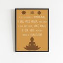 Ver imagem 2 de Quadro A Lei Da Mente É Implacável 24x18cm - com vidro:Madeira branca