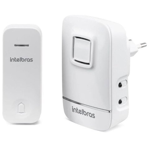 Campainha Residencial Eletrônica Intelbras Cik 200 Sem Fio Branco