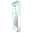 Ver imagem 6 de Prateleira expositora para lojas, perfumarias, óticas com prateleiras em vidro na cor branca