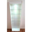 Ver imagem 3 de Prateleira expositora para lojas, perfumarias, óticas com prateleiras em vidro na cor branca