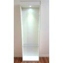 Ver imagem 2 de Prateleira expositora para lojas, perfumarias, óticas com prateleiras em vidro na cor branca