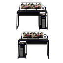 Ver imagem 5 de Mesa Gamer para Computador 1,36m com Suporte para Monitores ME4152 Preto/Azul - Tecno Mobili