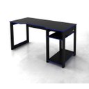 Ver imagem 4 de Mesa para Computador Gamer 1,36m com Suporte para Monitores Me4152 Tecno Mobili - Preto/azul