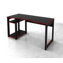 Ver imagem 2 de Mesa para Computador Gamer 1,36m com Suporte para Monitores Me4152 Tecno Mobili - Preto/vermelho