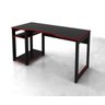 Mesa para Computador Gamer 1,36m com Suporte para Monitores Me4152 Tecno Mobili - Preto/vermelho - 2