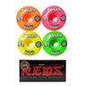 Kit Rodas Bones 100S Colors 52mm + Rolamentos Skate Street - 1