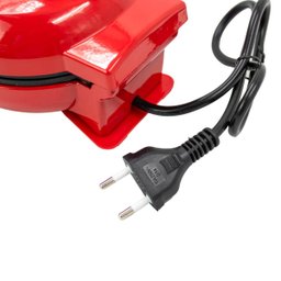 Mini Maquina Forma Elétrica - Waffles Donuts Vermelho - 5