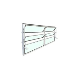 Vitro Basculante 60 X 120 Alumínio Branco - 2
