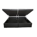 Ver imagem 4 de Cama Box Baú King 193 Bipartido - Bello Box Tecido Sintético Preto
