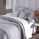 Ver imagem 4 de Kit Edredom Queen Coberdrom Soft Hipercal/sherpa 5 Peças - Cinza