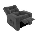 Ver imagem 4 de Poltrona do Papai Clausi 82cm Reclinável Manual Veludo Cinza - Sallar Home