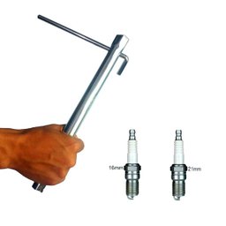 Chave de Vela Ponta Dupla Sextavada 16 Mm 21 Mm Longa 30 Cm - 3