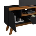 Ver imagem 5 de Rack Bancada Tv até 70 Polegadas 180 Cm 2 Portas 1 Gaveta Preto Fosco Naturalle Flor Shop Jm