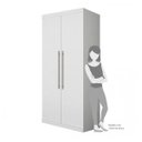Ver imagem 5 de Guarda-Roupa Solteiro 2 Portas 3 Gavetas Roma Bianchi Móveis