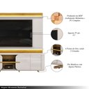 Ver imagem 4 de Home Estante Tv 75" Ahri Ripado Canelado 4 Portas com Amortecimento Bali/cedro G18 - Gran Belo
