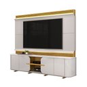 Ver imagem 3 de Home Estante Tv 75" Ahri Ripado Canelado 4 Portas com Amortecimento Bali/cedro G18 - Gran Belo