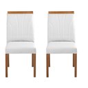Ver imagem 7 de Kit 8 Cadeiras Decorativas Sala de Jantar Luxo Analice Facto Branco - Mozzelar